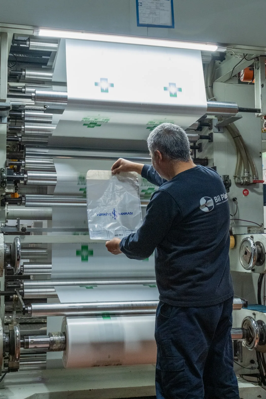 Polybil courier mailing bag production
