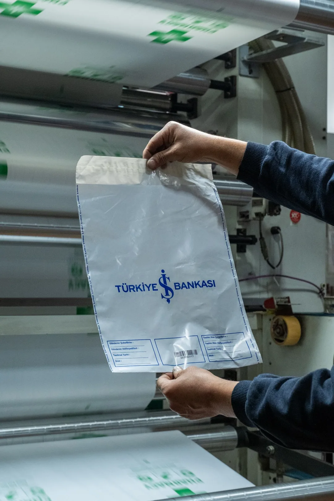 Polybil courier mailing bag production